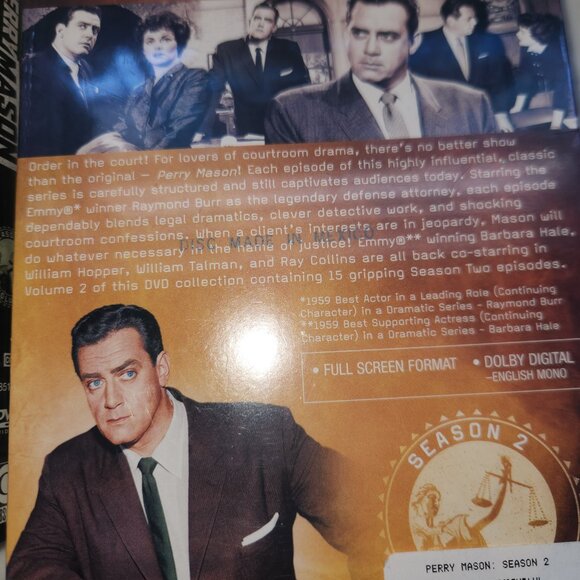 Perry Mason Season 2 Volumes 1 & 2 Sealed DVD Set - Picture 3 of 5